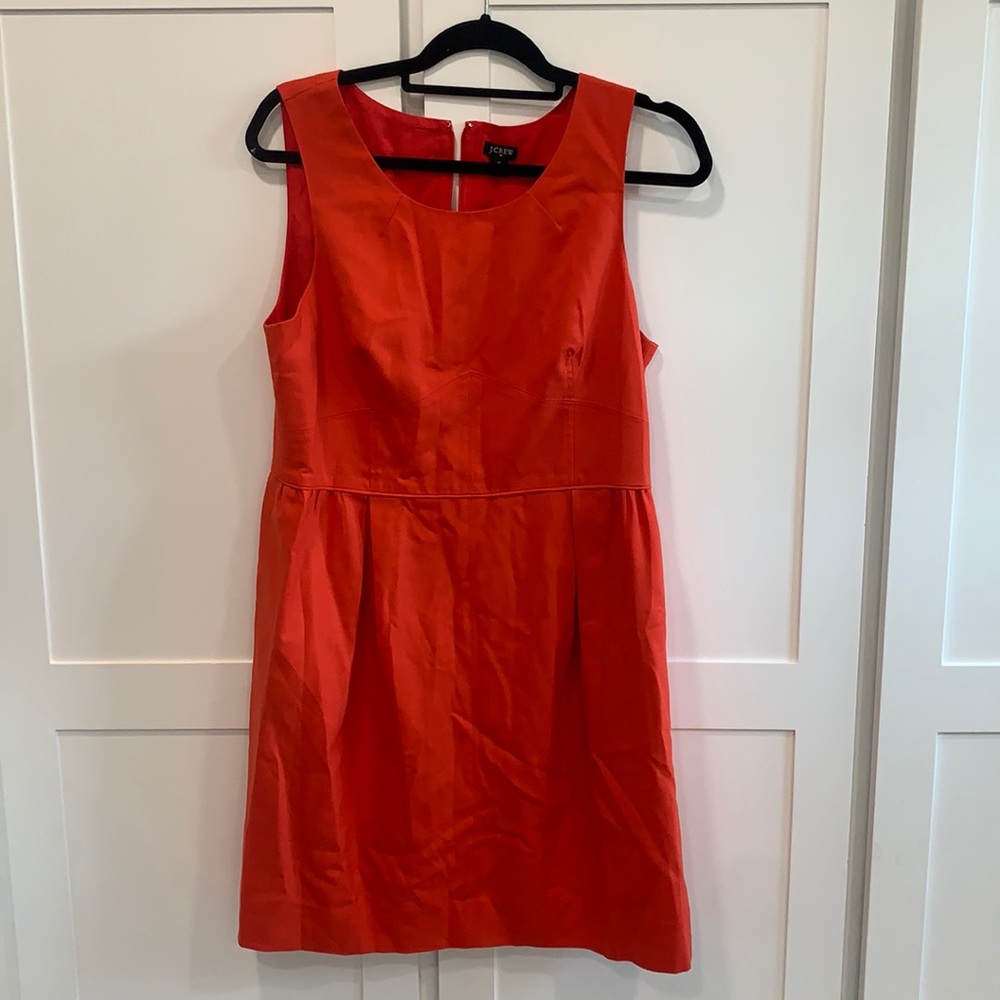 J.Crew Red Allie Sheath Dress 14